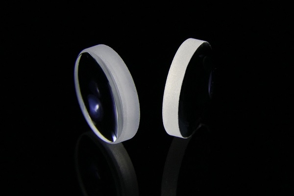 定製紫外到近紅外200-2100nm紫外熔石英平凸透鏡